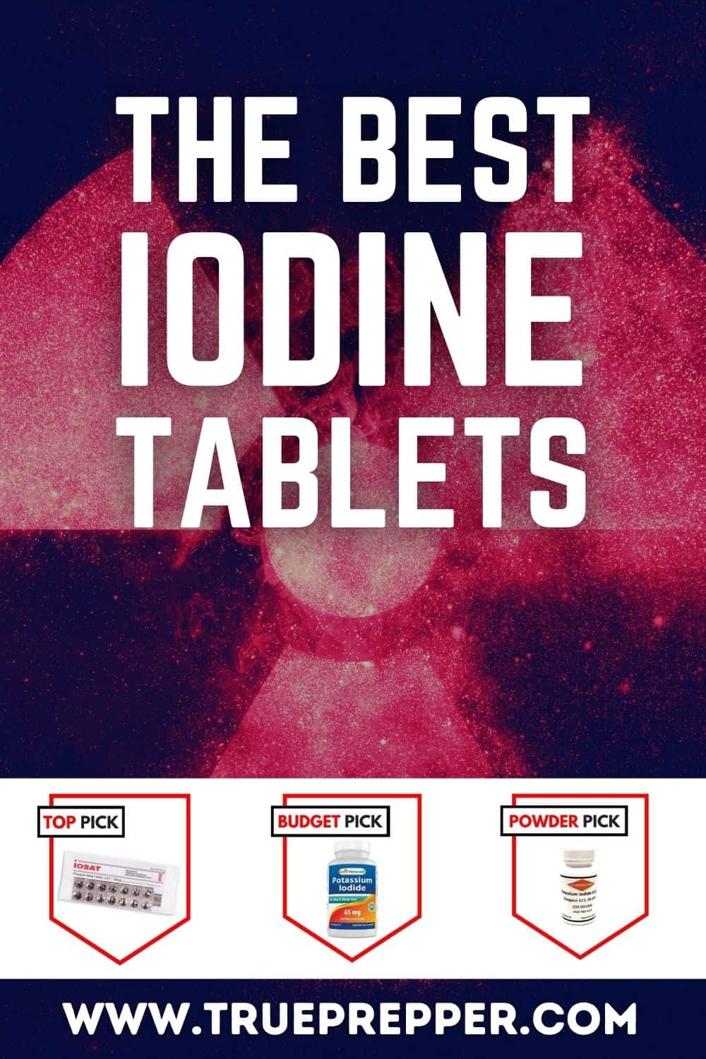 The Best Iodine Tablets (Potassium Iodide) for Nuclear Fallout Radiation