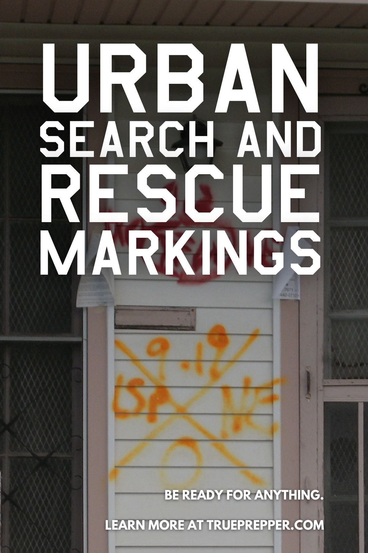 Urban Search and Rescue Markings